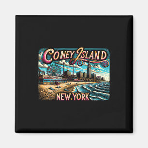 Coney Island New York Reise Sommer Familienurlaub Magnet