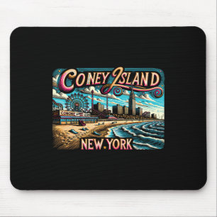 Coney Island New York Reise Sommer Familienurlaub Mousepad