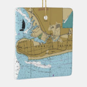 Coney Island NY Chart Keramikornament (Rechts)