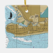 Coney Island NY Chart Keramikornament (Vorderseite)