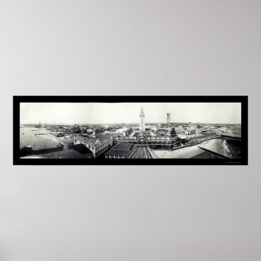 Coney Island NY Foto 1910 Poster (Vorne)