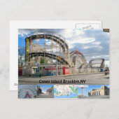 Coney Island Postcard Postkarte (Vorne/Hinten)