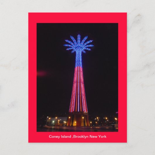 Coney Island Postcard Postkarte (Vorderseite)