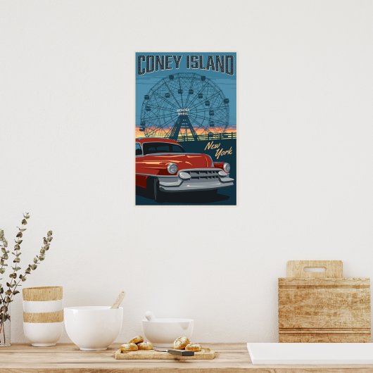 Coney Island Poster (Küche)