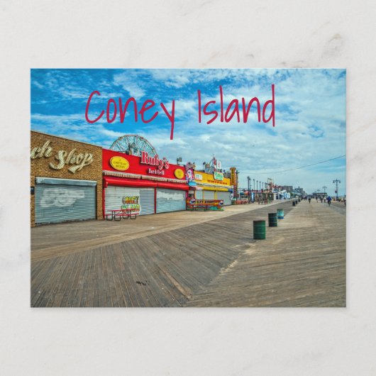 Coney Island Postkarte (Vorderseite)