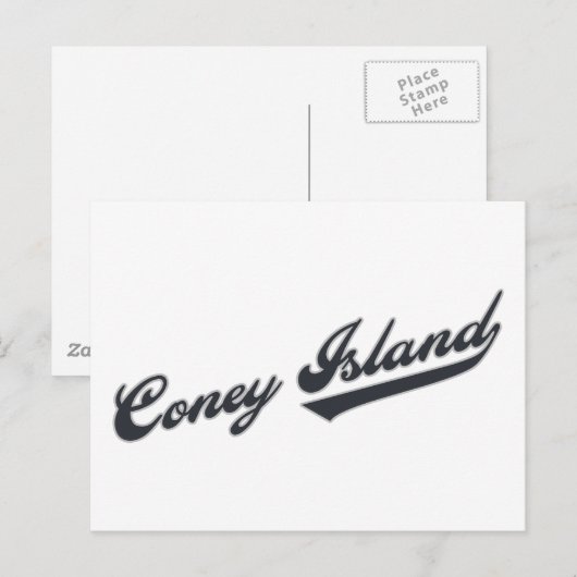 Coney Island Postkarte (Vorne/Hinten)