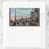 Coney Island Rechteckiger Aufkleber (Tasche)