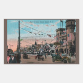 Coney Island Rechteckiger Aufkleber (Vorderseite)