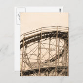 Coney Island Roller Untersetzer Postkarte (Vorne/Hinten)