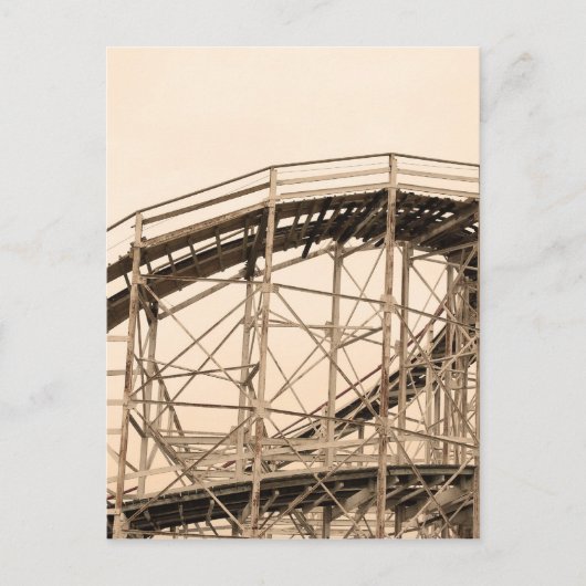 Coney Island Roller Untersetzer Postkarte (Vorderseite)
