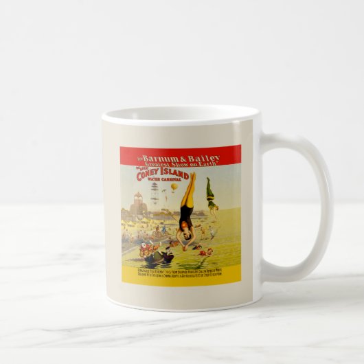 Coney Island Sideshow Poster Kaffeetasse (Rechts)