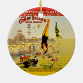 Coney Island Sideshow Poster Keramikornament (Hinten)