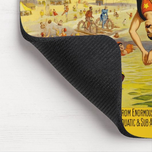Coney Island Sideshow Poster Mousepad (Ecke)