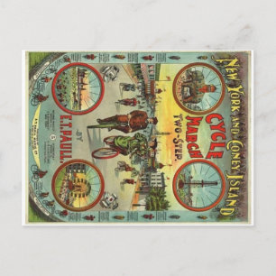 Coney Island Vintage-Postkarte Postkarte