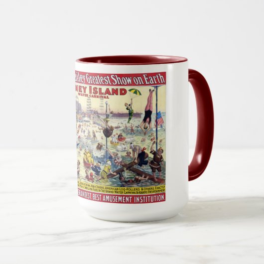 Coney Island Water Carnival, 1898 Tasse (VorderseiteRechts)
