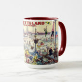 Coney Island Water Carnival, 1898 Tasse (VorderseiteRechts)