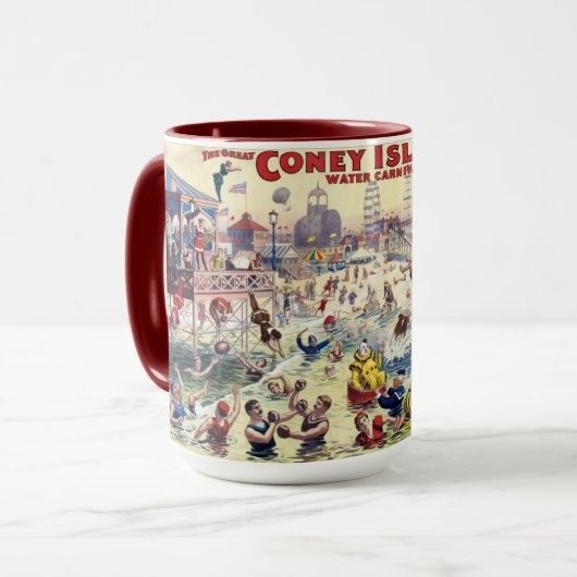 Coney Island Water Carnival, 1898 Tasse (Vorderseite Links)