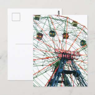 Coney Island Wonder Wheel Brooklyn New York City Postkarte