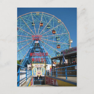 Coney Island Wonder Wheel Postkarte