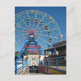 Coney Island Wonder Wheel Postkarte