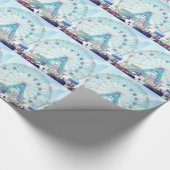 Coney Island Wonderwheel Riesenrad herein Sommer Geschenkpapier (Ecke)