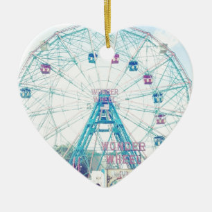 Coney Island Wonderwheel Riesenrad herein Sommer Keramik Ornament