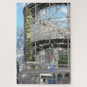 Coney Islands Cyclone Roller Coaster Jigsaw Puzzle