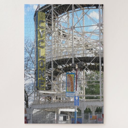 Coney Islands Cyclone Roller Coaster Jigsaw Puzzle (Vertikal)