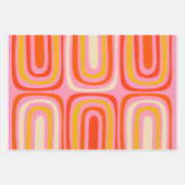 Confaab Farbenfrohe Moderne Regenbogenfarben Abstr Geschenkpapier Set (Vorderseite 3)