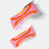 Confaab Farbenfrohe Moderne Regenbogenfarben Abstr Satinband (Rückseite)