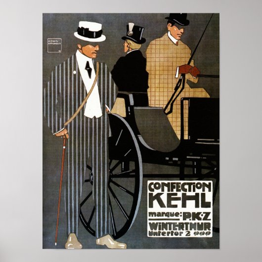 Confection Kehl Gentlemen Bekleidung Poster (Vorne)