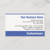 Confectioners QR Code Business Card Visitenkarte (Vorderseite)