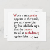 Confederacy der Klassenletzter Postkarte (Vorne/Hinten)