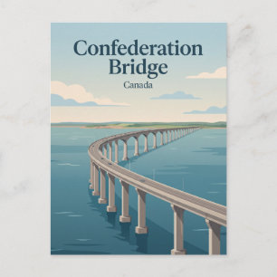 Confederation Bridge Kanada Postkarte