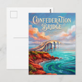 Confederation Bridge Kanada Postkarte (Vorne/Hinten)