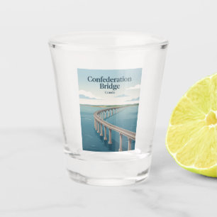 Confederation Bridge Kanada Schnapsglas