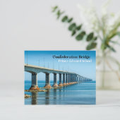 Confederation Bridge, Prince Edward Island Postkarte (Stehend Vorderseite)