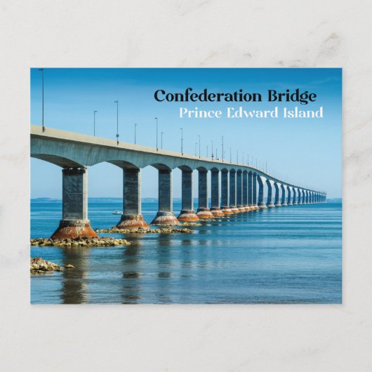Confederation Bridge, Prince Edward Island Postkarte (Vorderseite)