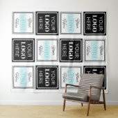 Conference Booth Decor Backdrop Wandteppich (Beispiel (Horizontal))