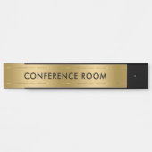 Conference room metallic faux gold background türschild (Vorderseite )
