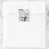 Conferra Fucus Quadratischer Aufkleber (Tasche)