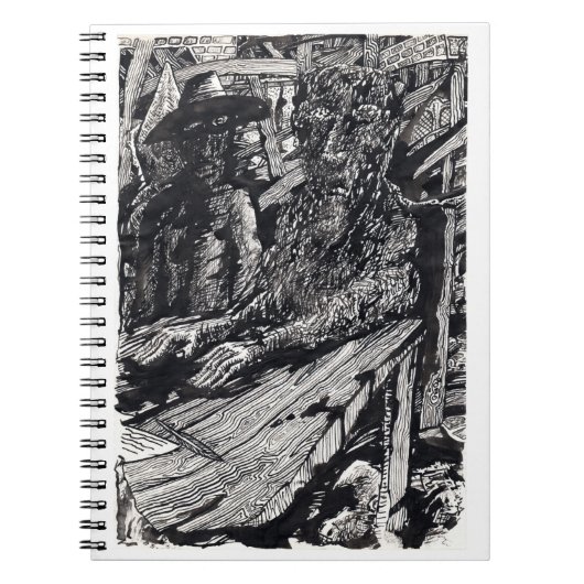 "Confess", Indianerfarbe zeichnend! Notizblock (Vorderseite)