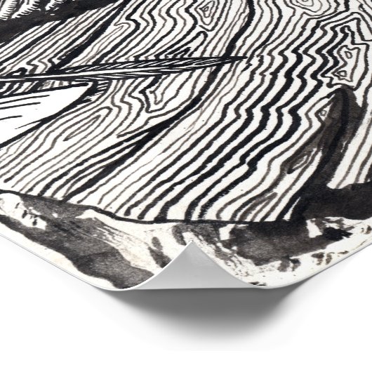 "Confess", Indianerfarbe zeichnend! Poster (Ecke)