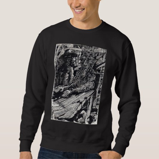 "Confess", Indianerfarbe zeichnend! Sweatshirt (Vorderseite)
