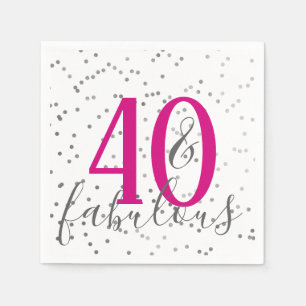 Confetti 40 und fabelhafte serviette