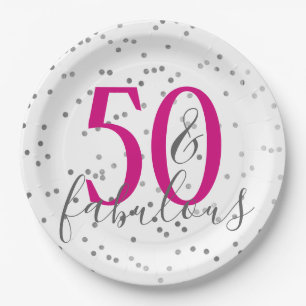 Confetti 50 und fabelhafte Teller der Geburtstagsp