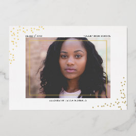 Confetti Abschluss Foil Einladung