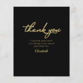 Confetti Abschluss Foto Budget Danke Karte (Rückseite)