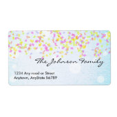 Confetti-Adressetikett (Vorne)