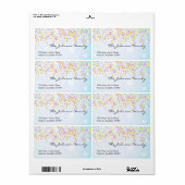 Confetti-Adressetikett (Vorne)